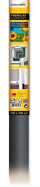 SCHELLENBERG Fliegengitter-Gewebe "Klarsicht aus Fiberglas" Packung, 1 Stk. günstig online kaufen