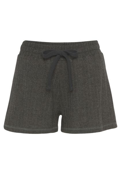 LASCANA Shorts Lounge-/ Strickshorts meliert mit Bindeband, Loungewear günstig online kaufen