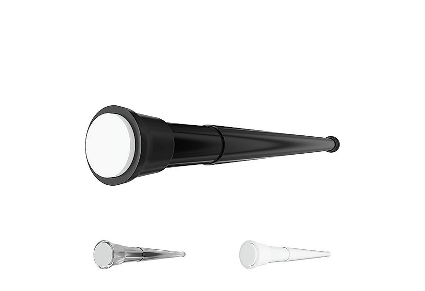 Aquabad® Duschvorhangstange Hastaflex Teleskop Duschstange mit Gummi Enden, günstig online kaufen