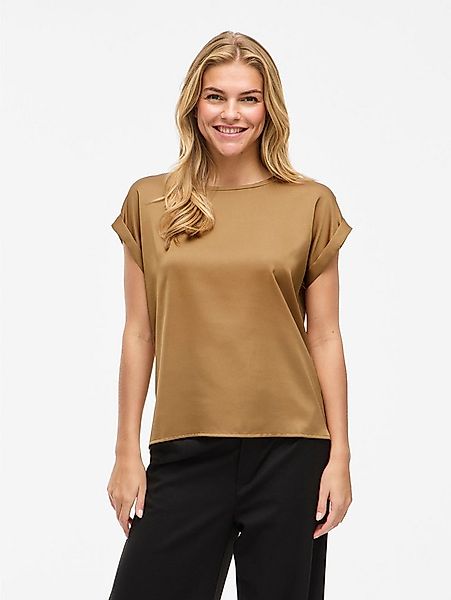Vila Kurzarmshirt VIELLETTE S/S SATIN TOP - NOOS Kunstfaser, regular fit günstig online kaufen