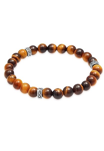 Kuzzoi Bead-Armband-Set Herren Tiegerauge Braun Vintage günstig online kaufen