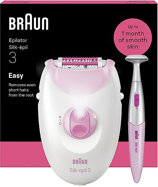 Braun Epilierer Silk-épil 3 SE3-202, Langanhaltend glatte Haut, Inklusive B günstig online kaufen