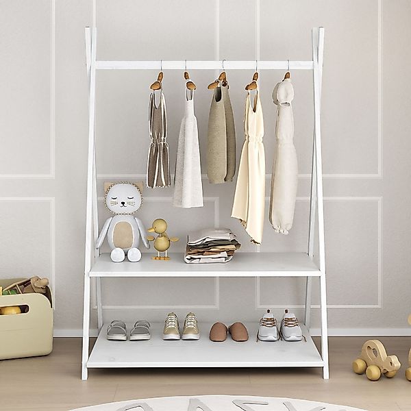 IDIMEX Kinderkleiderschrank DANILO Kindergarderobe freistehend Ablage günstig online kaufen