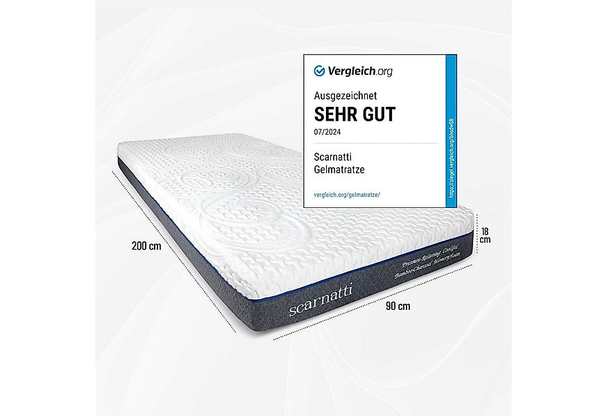 Gelschaummatratze Scarnatti™ Kaltschaummatratze 7-Zonen - mit CoolGel & Gel günstig online kaufen