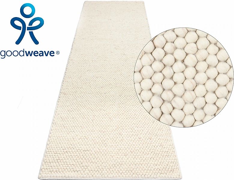 LeGer Home by Lena Gercke Läufer "Ainhoa, Wolle" rechteckig 14 mm Höhe hand günstig online kaufen