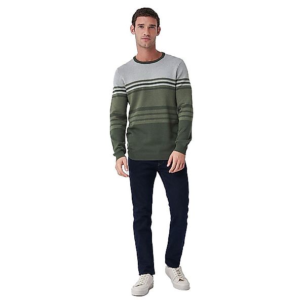 Salsa Jeans 126379-504 / Stripes Chest Pullover S Green günstig online kaufen
