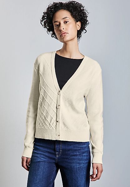 STREET ONE Cardigan, aus softem Materialmix günstig online kaufen