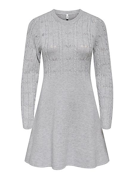ONLY Strickkleid ONLKATIA LIFE LS O-NECK CABL DRES EX KNT Viskosemischung, günstig online kaufen