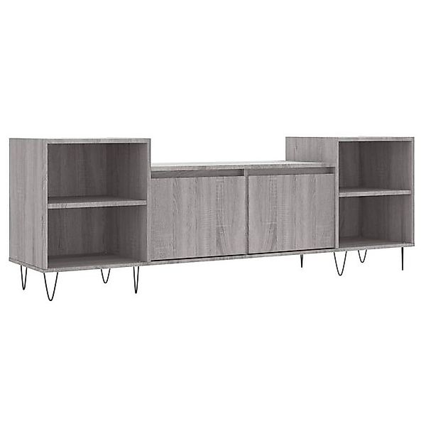 vidaXL TV-Schrank TV-Schrank Grau Sonoma 160x35x55 cm Holzwerkstoff (1-St) günstig online kaufen