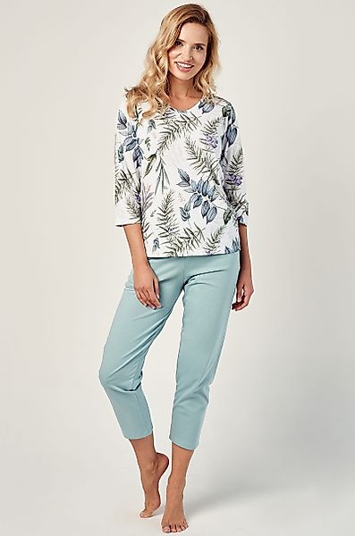 Mademoiselle Sommeil Capri-Pyjama mit 3/4 Arm günstig online kaufen