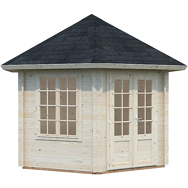 Palmako Holz-Pavillon Hanna klar imprägniert inkl.Fußboden 303 cm x 303 cm günstig online kaufen