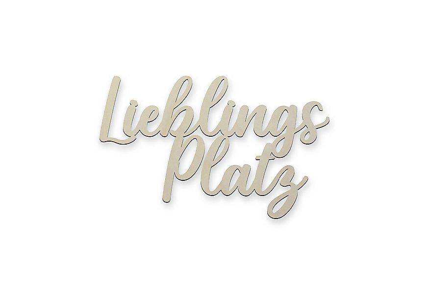 Namofactur 3D-Wandtattoo XXL Wanddeko Lieblingsplatz Schriftzug Hausdeko au günstig online kaufen