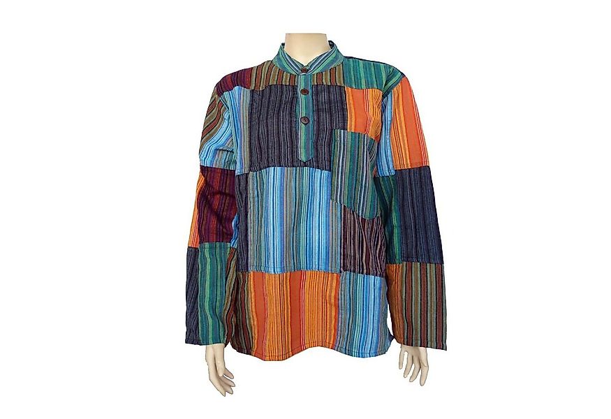 SIMANDRA Langarmhemd Patchwork Hemd Bash günstig online kaufen