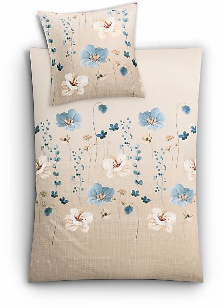 Kleine Wolke Bettwäsche "Malva" 2 Stk. mit floralem Druck günstig online kaufen