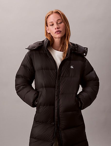 Calvin Klein Jeans Steppmantel "ESSENTIAL MIDWEIGHT LONG PUFFER" Mit Rundha günstig online kaufen