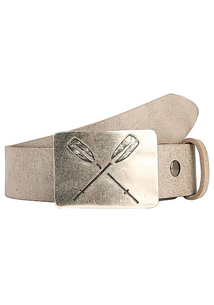 Rettungsring Gürtel Ledergürtel mit austauschbarer Schließe "Paddel Silber" günstig online kaufen