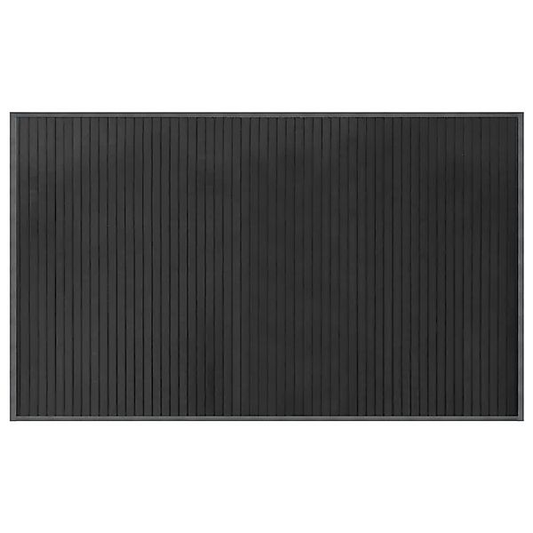 vidaXL Teppich Rechteckig Grau 60x100 cm Bambus 376832 günstig online kaufen