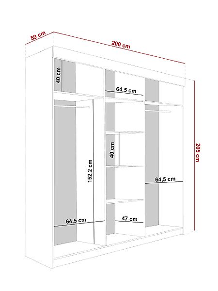 KIER FURNITURE Schiebetürenschrank MALANI günstig online kaufen