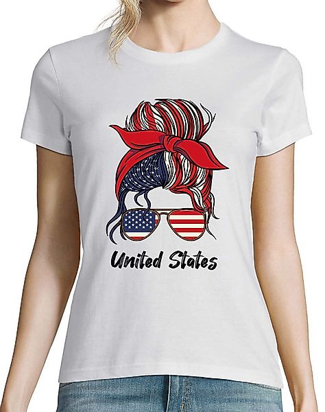 Youth Designz Print-Shirt USA Flagge Damen günstig online kaufen