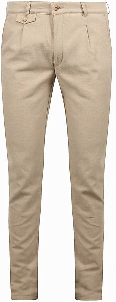 Suitable Chino Pico Pleat Flanel Sand - Größe 52 günstig online kaufen