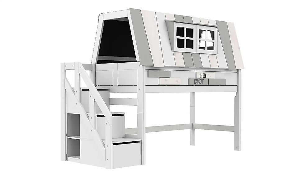Lifetime Abenteuerbett mit Treppe  Original ¦ weiß ¦ Maße (cm): B: 261 H: 1 günstig online kaufen