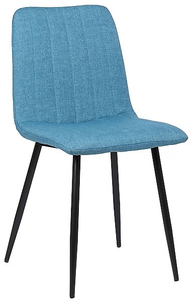 Stuhl Dijon Stoff Blau günstig online kaufen