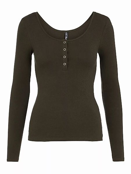 Pieces Kitte Langarm-t-shirt XL Black Olive günstig online kaufen