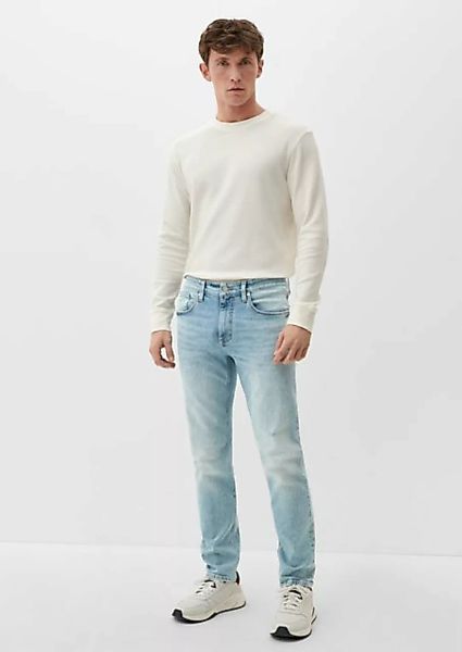 s.Oliver Stoffhose Jeans Nelio / Slim Fit / Mid Rise / Slim Leg Waschung günstig online kaufen