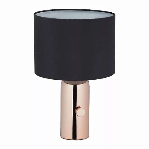 relaxdays Dimmbare Nachttischlampe schwarz-kombi günstig online kaufen
