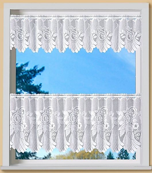 Weckbrodt Scheibengardine Savannah (1 St), Stangendurchzug, halbtransparent günstig online kaufen