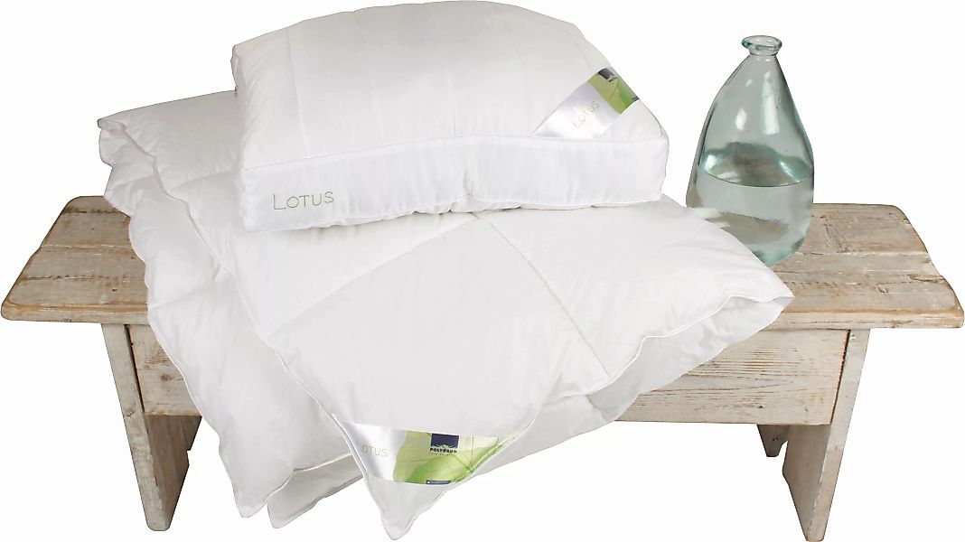 Polydaun Kunstfaserbettdecke »Lotus«, leicht, (1 St.) günstig online kaufen