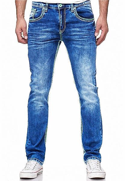 Rusty Neal Straight-Jeans "LEVIN 2", mit angesagten Ziernähten günstig online kaufen