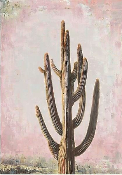 La Casa di Caesar Wandbilder & -deko Ölbild Kaktus rosa Mix 70 x 100 cm (me günstig online kaufen