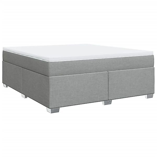 vidaXL Boxspringbett mit Matratze Hellgrau 180x200 cm Stoff 3285151 günstig online kaufen
