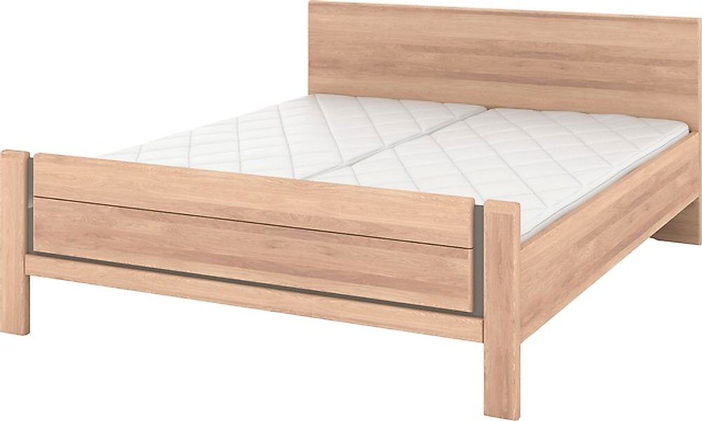 Musterring Holzbett »Sorrent, Bettgestell, Bettrahmen, teilmassiv Eiche«, ( günstig online kaufen