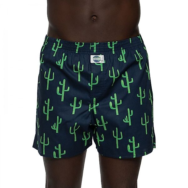 D.E.A.L International Boxershorts Dunkelblau mit Kaktus All-Over Print günstig online kaufen