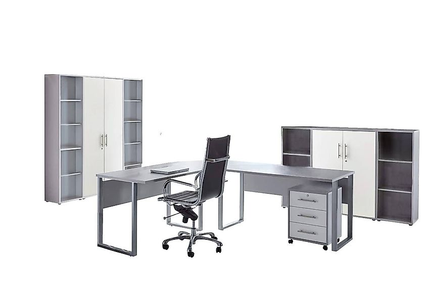 BMG Möbel Büromöbel-Set Office Edition 5, (Büro Set, 8 tlg), Türen abschlie günstig online kaufen