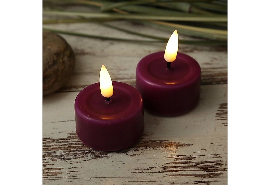 Deluxe Homeart LED-Kerze LED Teelichter Mia flackernd inkl. Batterien D: 4, günstig online kaufen