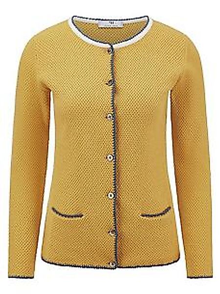 Strickjacke Peter Hahn gelb günstig online kaufen