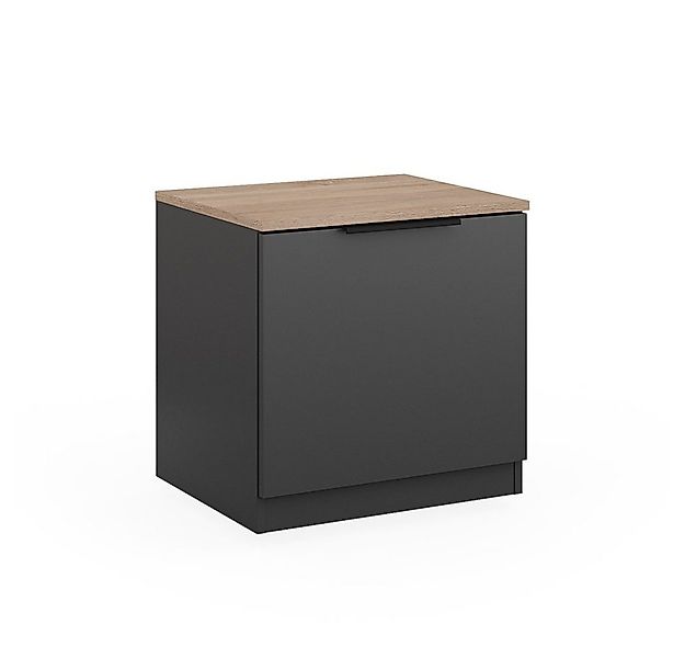 Vicco Nachtschrank Betti, Anthrazit/Eiche, 50 x 50 cm günstig online kaufen
