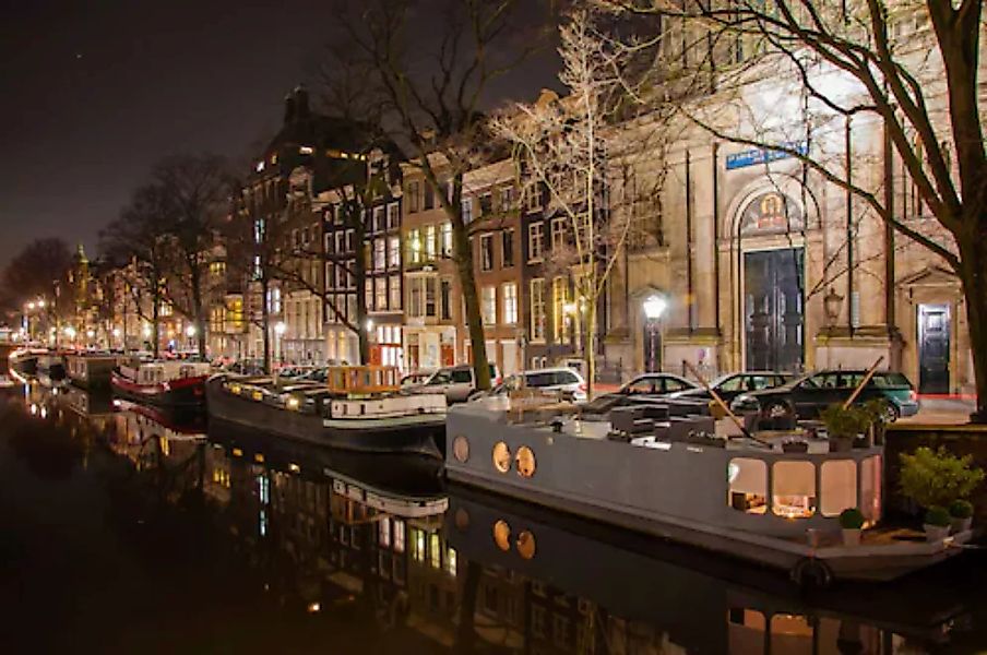 Papermoon Fototapete »Nacht in Amsterdam« günstig online kaufen