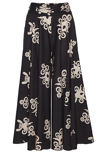 LASCANA Hosenrock mit Alloverdruck, Culotte, bügelfrei günstig online kaufen