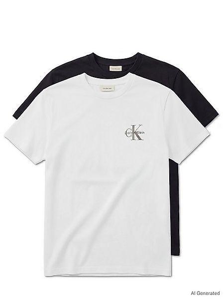 Calvin Klein Jeans T-Shirt CLASSIC MICRO MONOLOGO 2PK (Set, 2-tlg) Regular günstig online kaufen