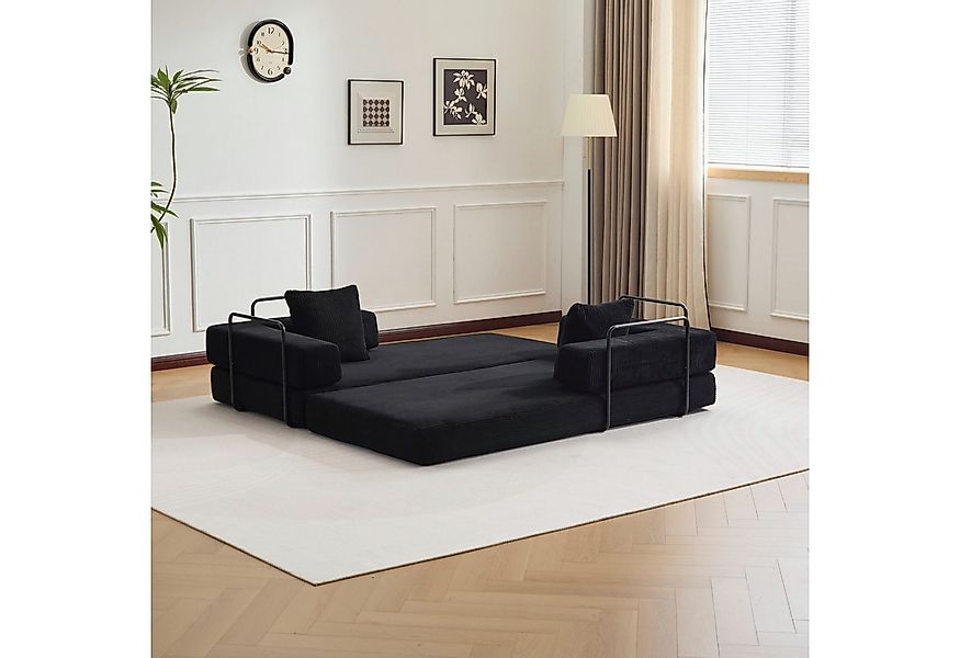 Leawin Loungesofa Faltbares Schlafsofa, bequemes Cord Bodensofa für kleine günstig online kaufen
