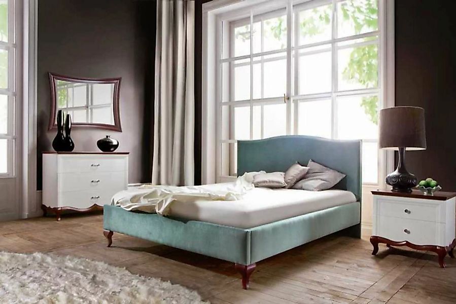 JVmoebel Bett, Designer Bett Betten Ehebett Doppelbett Lederbett - Model CL günstig online kaufen