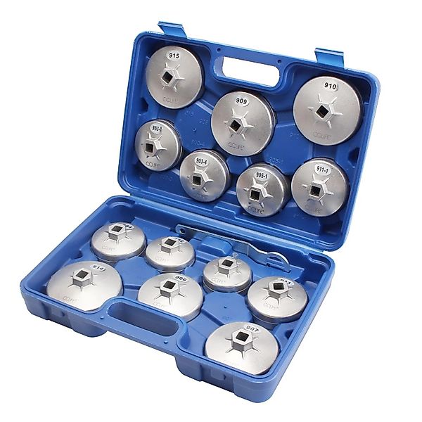 CCLIFE 15tlg Ölfilterkappen Satz aus Alu Druckguss für 65-101mm Filter KFZ günstig online kaufen