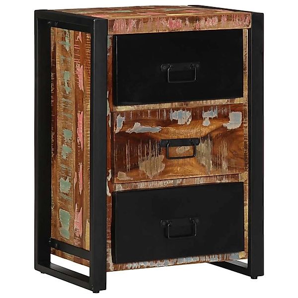 vidaXL Schubladenschrank Mehrfarbig 50x35x70 cm Massivholz Altholz 4013584 günstig online kaufen