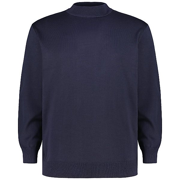 MAERZ MUENCHEN Stehkragenpullover aus Merinowolle Farbe dunkelblau Größe: 6 günstig online kaufen