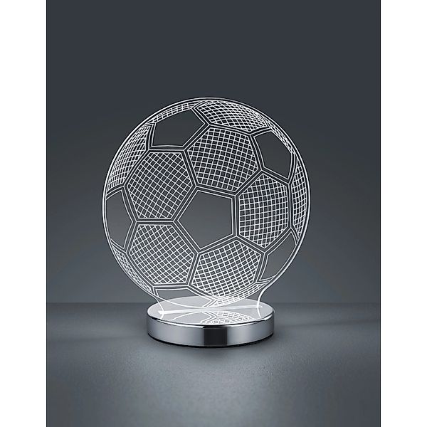 Reality LED Tischleuchte Ball 22 cm x 20 cm x 12 cm Chrom günstig online kaufen