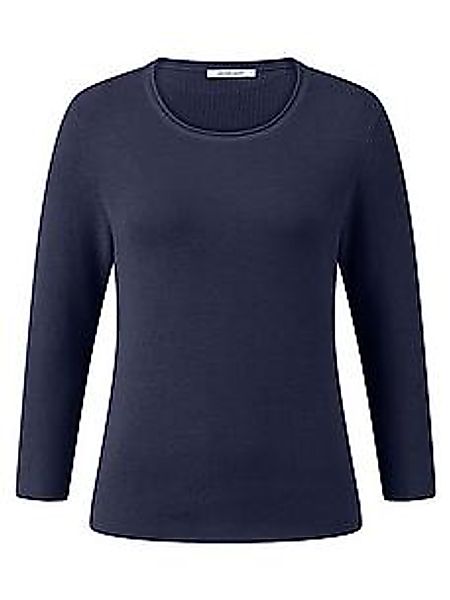 Rundhals-Pullover Peter Hahn blau günstig online kaufen